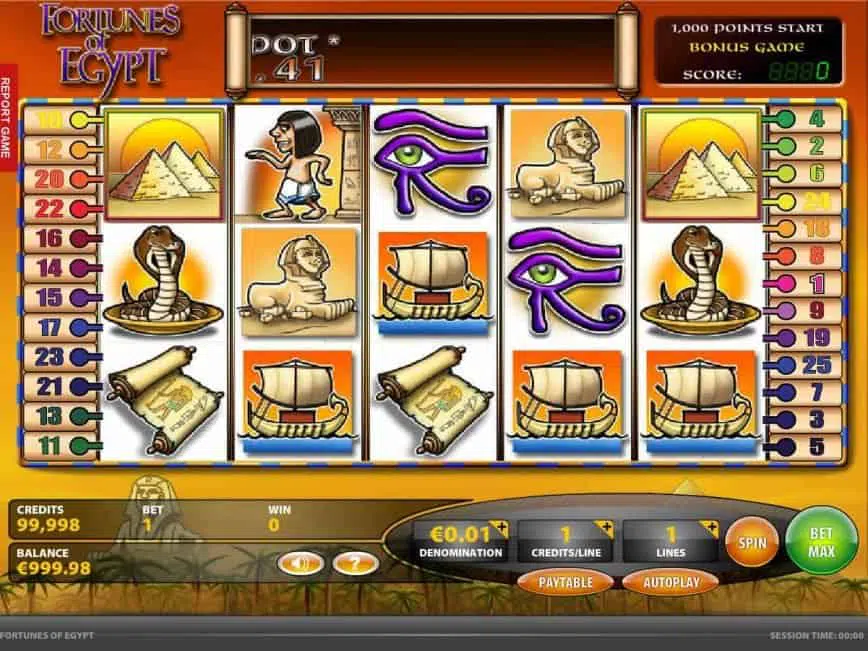 fortunes of egypt online