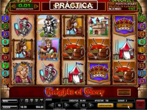 schermo slot machine knights of glory