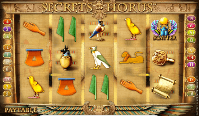 slot machine the secrets of horus