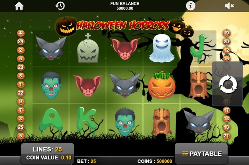 slot machine halloween horrors