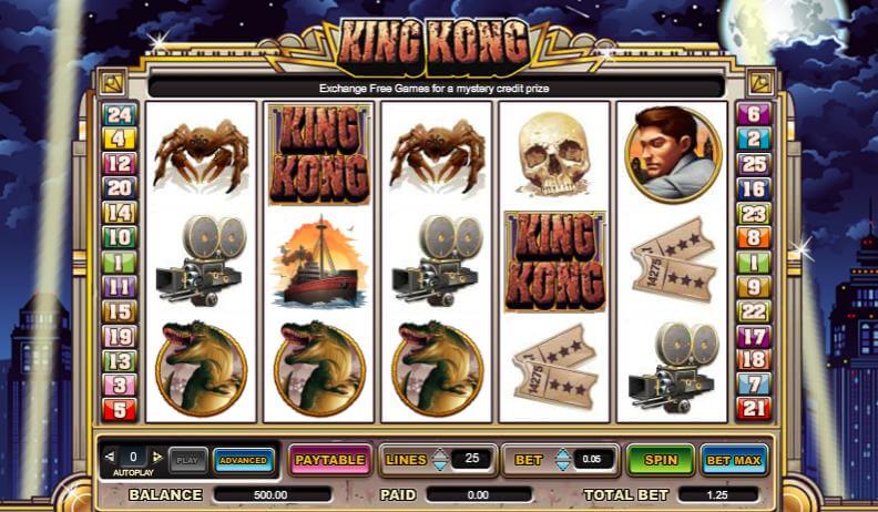 slot machine king kong